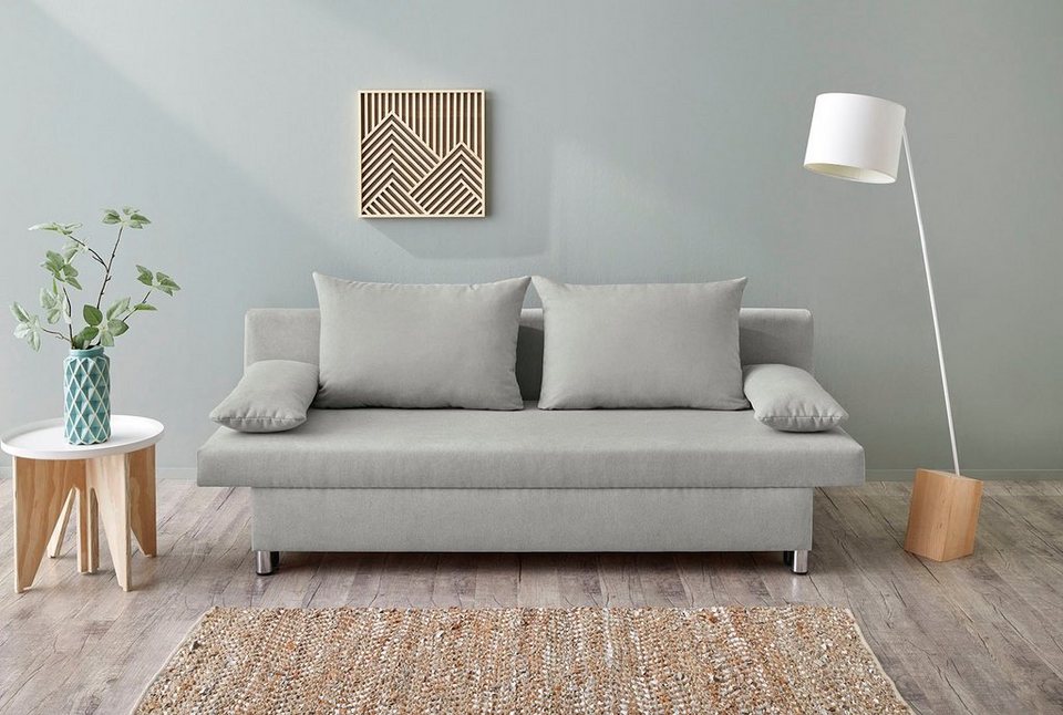 Jockenhöfer Gruppe Schlafsofa B, 191 cm, Liegefläche 120x191 cm, mit Bettfunktion und Bettkasten